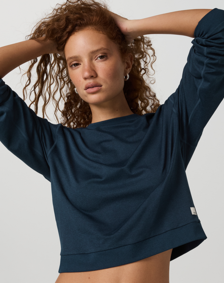 Vuori Halo Modern Crew - Blue Coast Heather