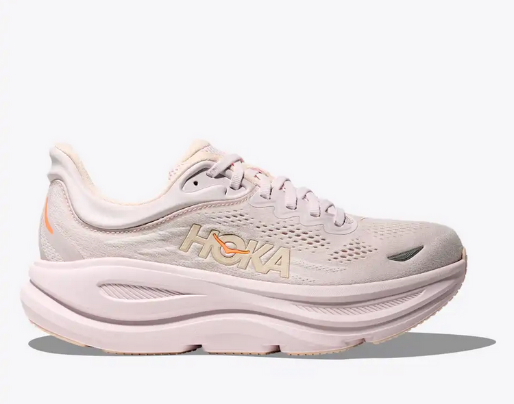 HOKA W Bondi 9 - Lilac Cream/Tangerine Glow