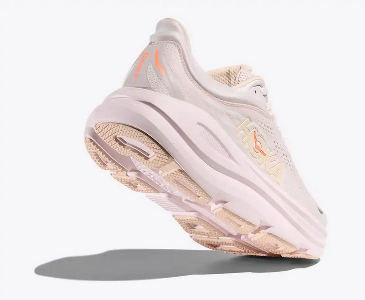 HOKA W Bondi 9 - Lilac Cream/Tangerine Glow