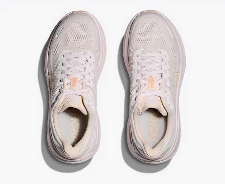 HOKA W Bondi 9 - Lilac Cream/Tangerine Glow