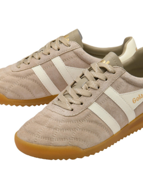 Gola W Stadium Suede Sneakers - Bone/Off White