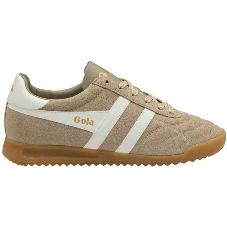 Gola W Stadium Suede Sneakers - Bone/Off White