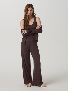 Vuori Pose Wideleg Pant - French Roast