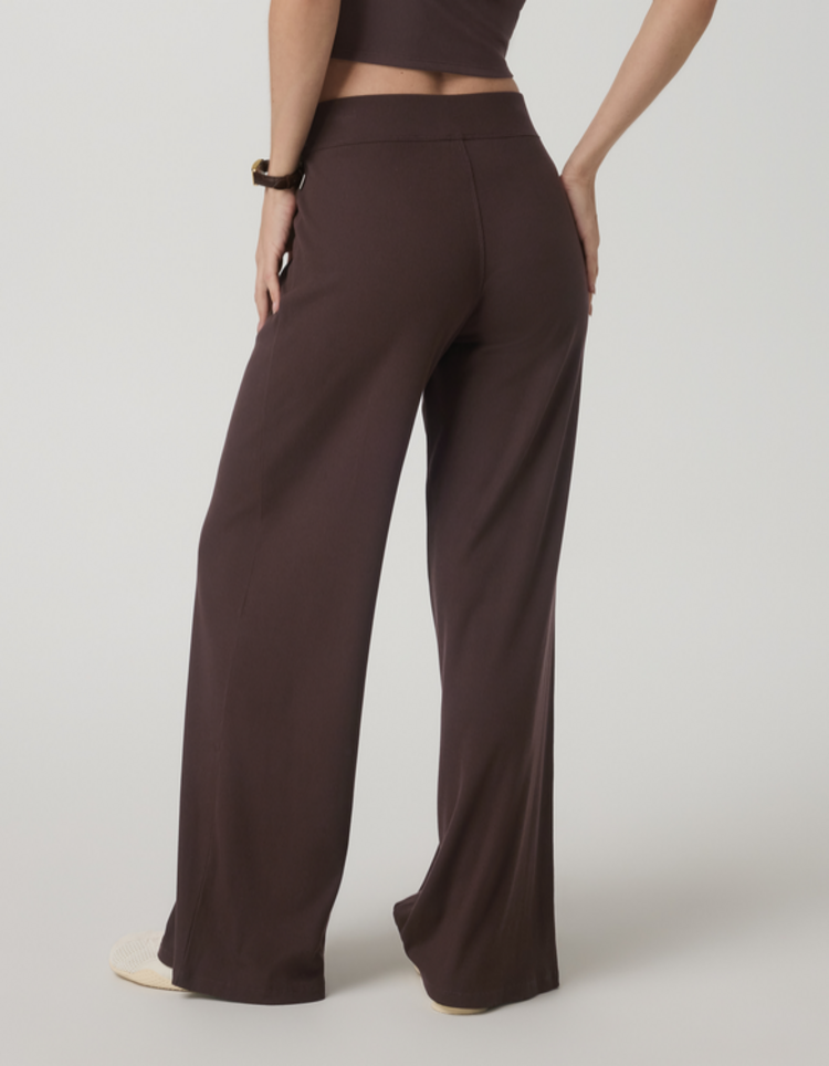 Vuori Pose Wideleg Pant - French Roast