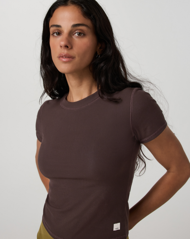 Vuori Pose Fitted Tee- French Roast