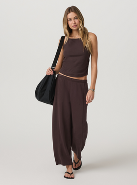 Vuori Pose Cooper Tank - French Roast