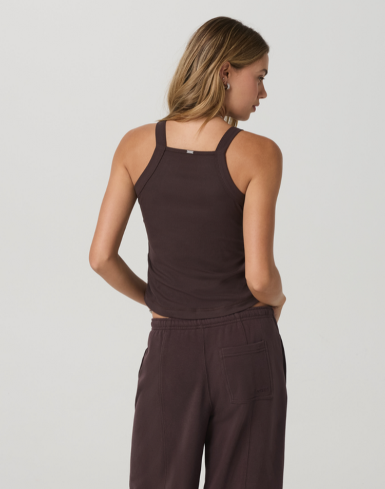 Vuori Pose Cooper Tank - French Roast