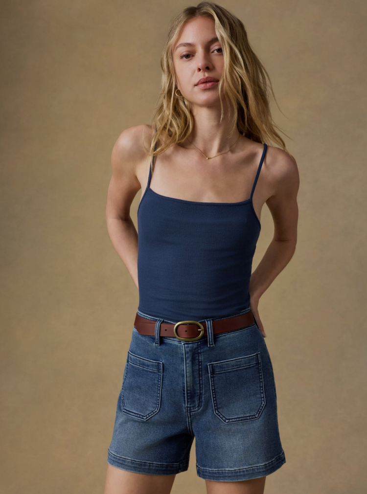 Faherty Stretch Terry Patch Pocket Short - Riverton