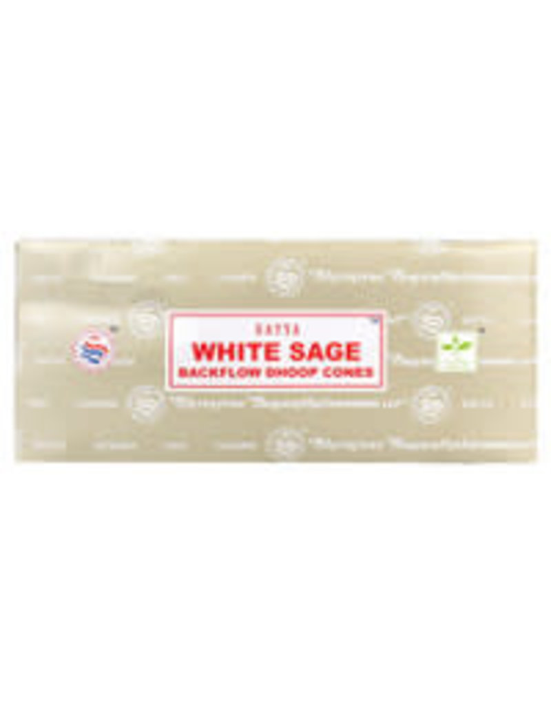 Satya Satya Backflow Cones - 24pc White Sage