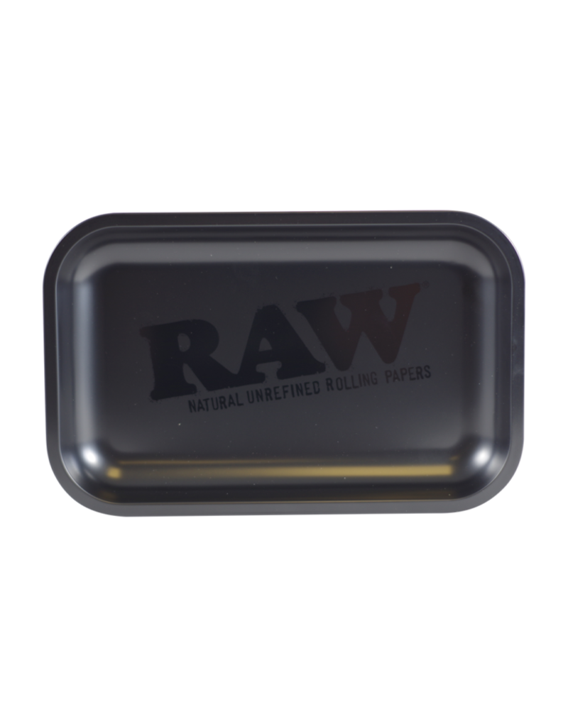 Raw Raw Black Matte Small Metal Rolling Tray