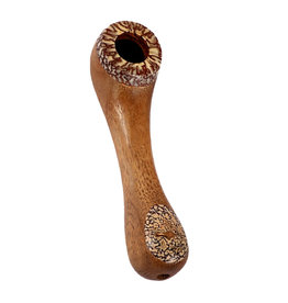 Betel Nut Wood Pipe | 4" - #9427