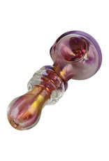 Unbranded Gold Fumed Jetson Glass Spoon Pipe - 4.75" | Colors Vary - #9937