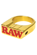 Raw Raw Smoke Ring - Black/Gold Finish - All Sizes - #9866