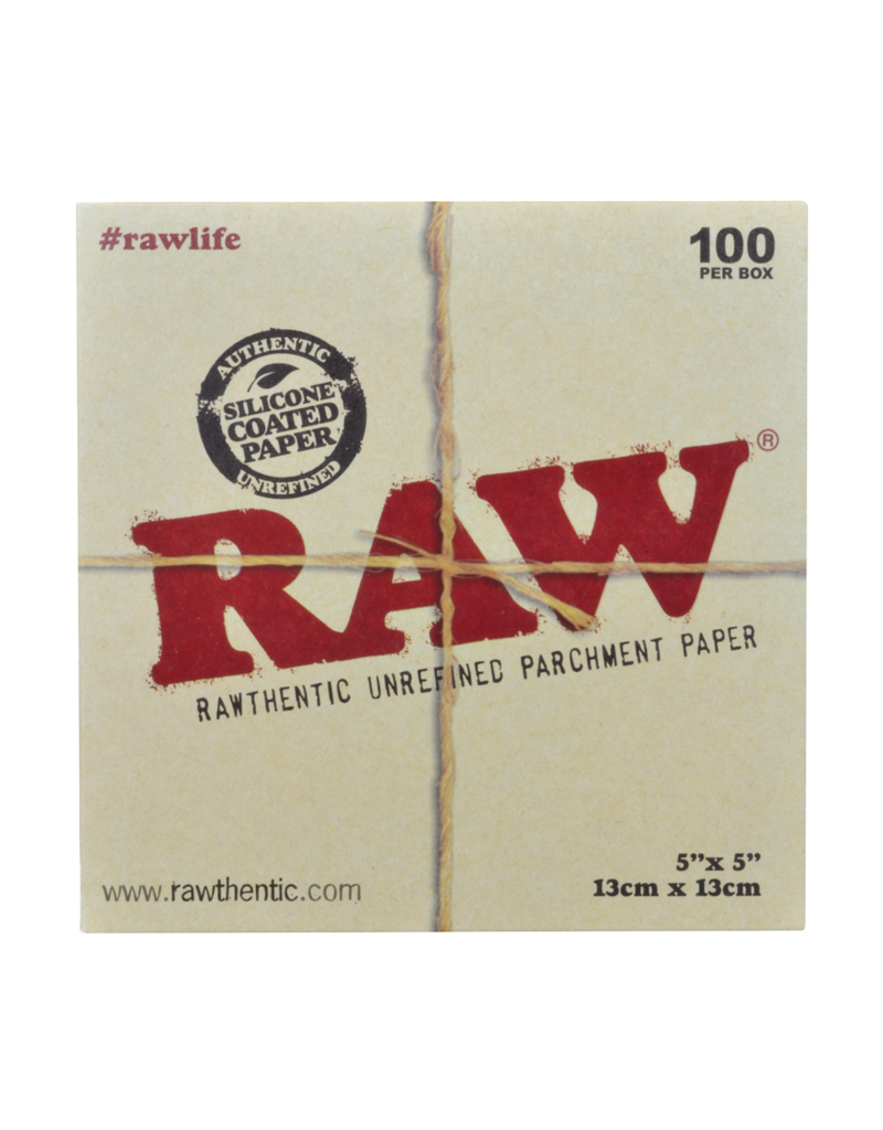Raw RAW Parchment Paper 5″ x 5″ (13cm x 13cm) 100ct Pack