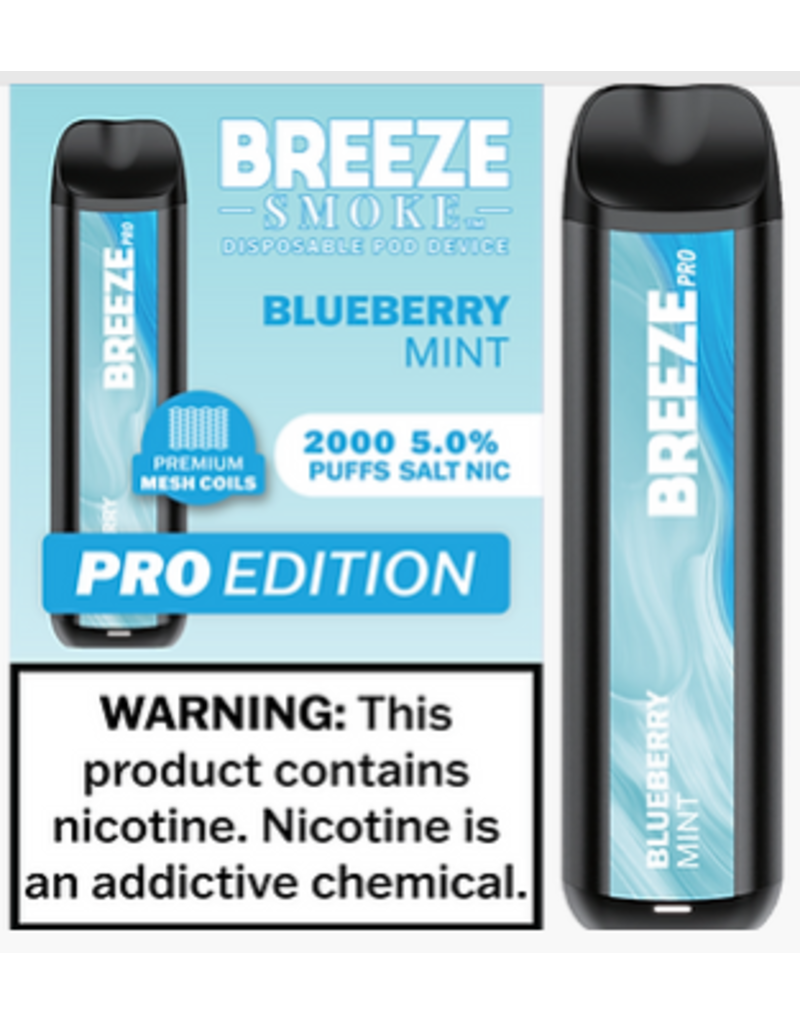 Breeze Pro Breeze Pro Disposable - Blueberry Mint
