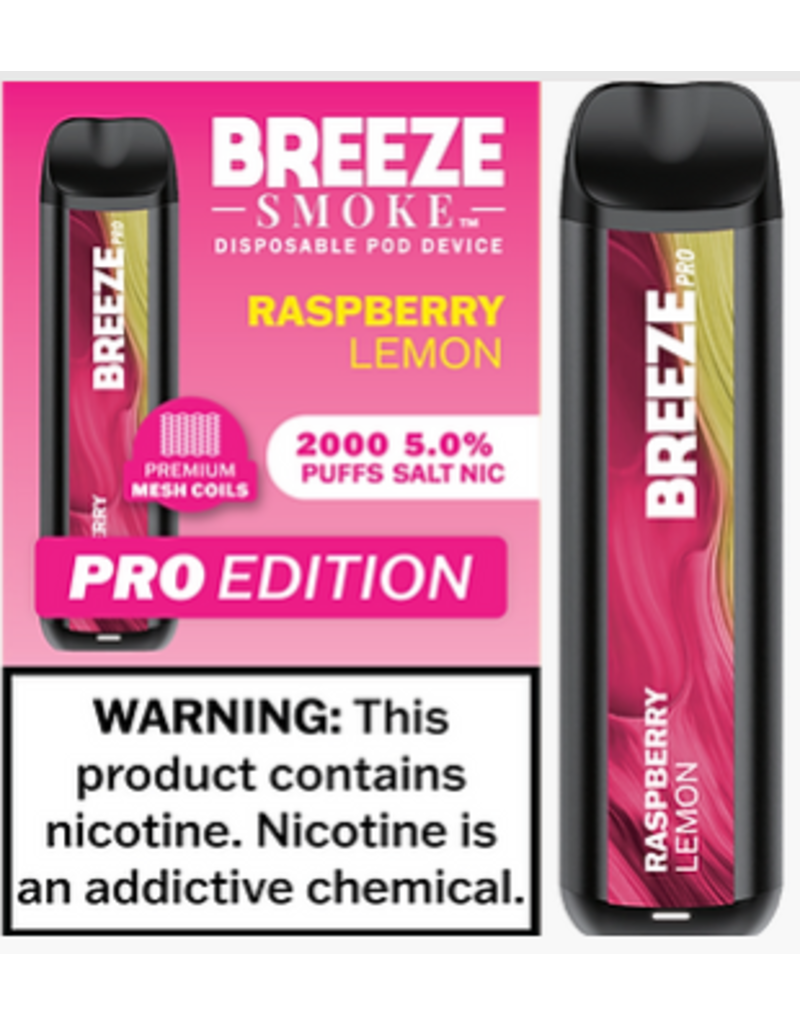 Breeze Pro Breeze Pro Disposable - Raspberry Lemon