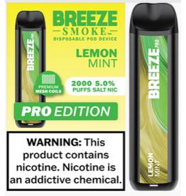 Breeze Pro Breeze Pro Disposable - Lemon Mint