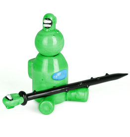 Dabbing Set w/ Dabber, Carb Cap & Stand | 3pc | Colors Vary - #1518