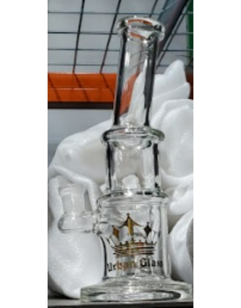 9" Clear Matrix Bend Glass Water Pipe - #1866