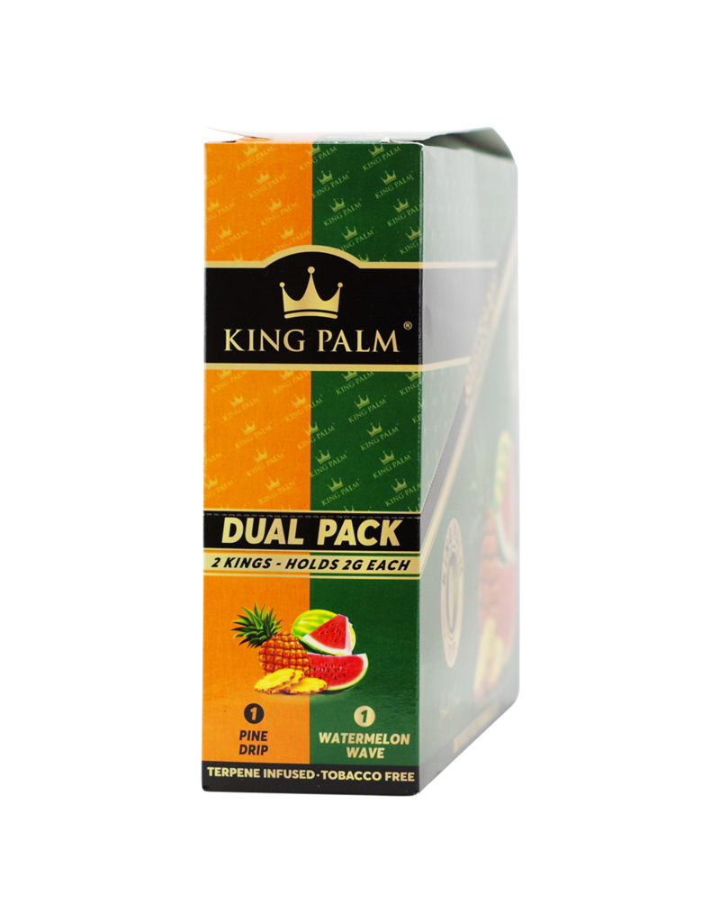 King Palm King Size Dual Pack Pine Drip & Watermelon Wave