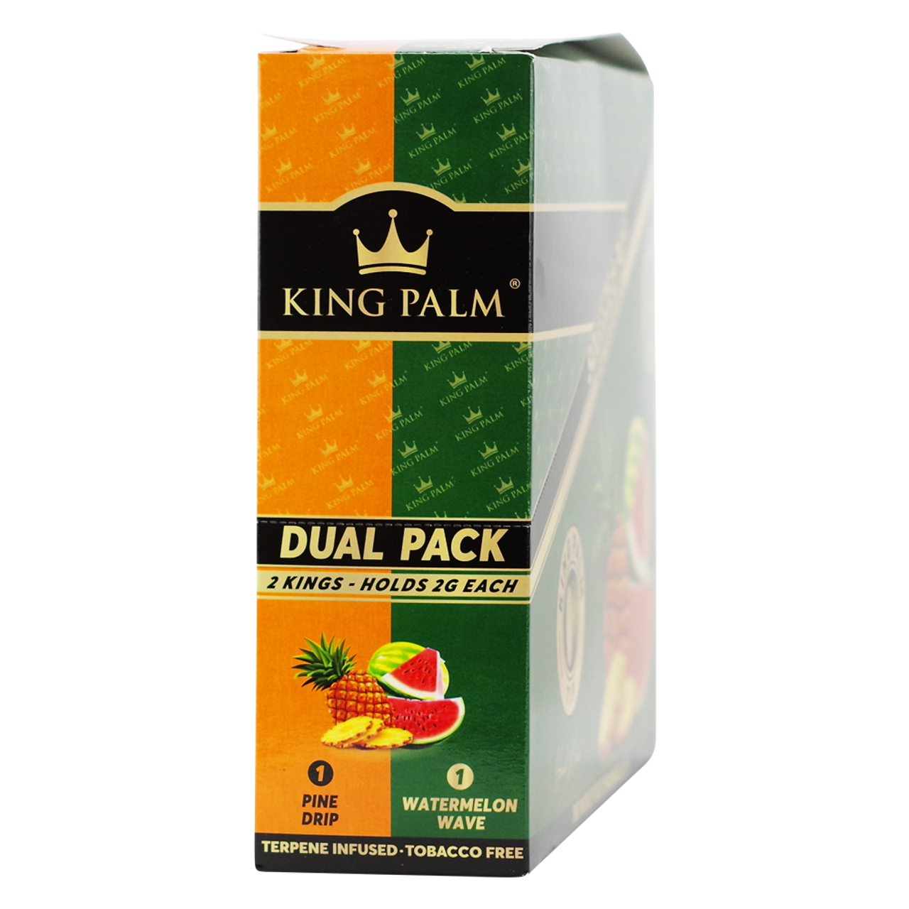 King Palm King Size Dual Pack Pine Drip & Watermelon Wave Rise Smoke Shop