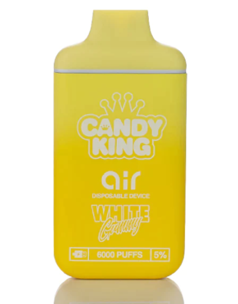 Candy King Disposable 5% 6000 puffs - White Gummy