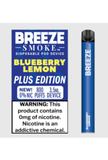 Breeze Breeze Plus Disposable 0% Nic  - Blueberry Lemon