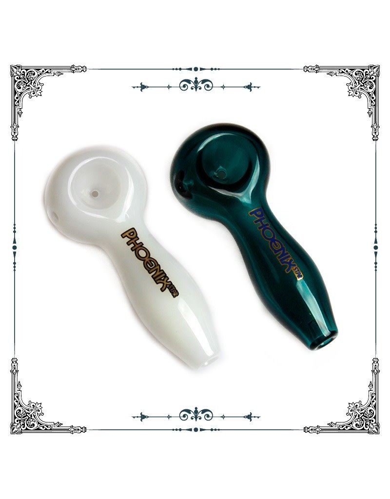 4.5" Phoenix Glass Hand Pipe Colors Vary - #2256