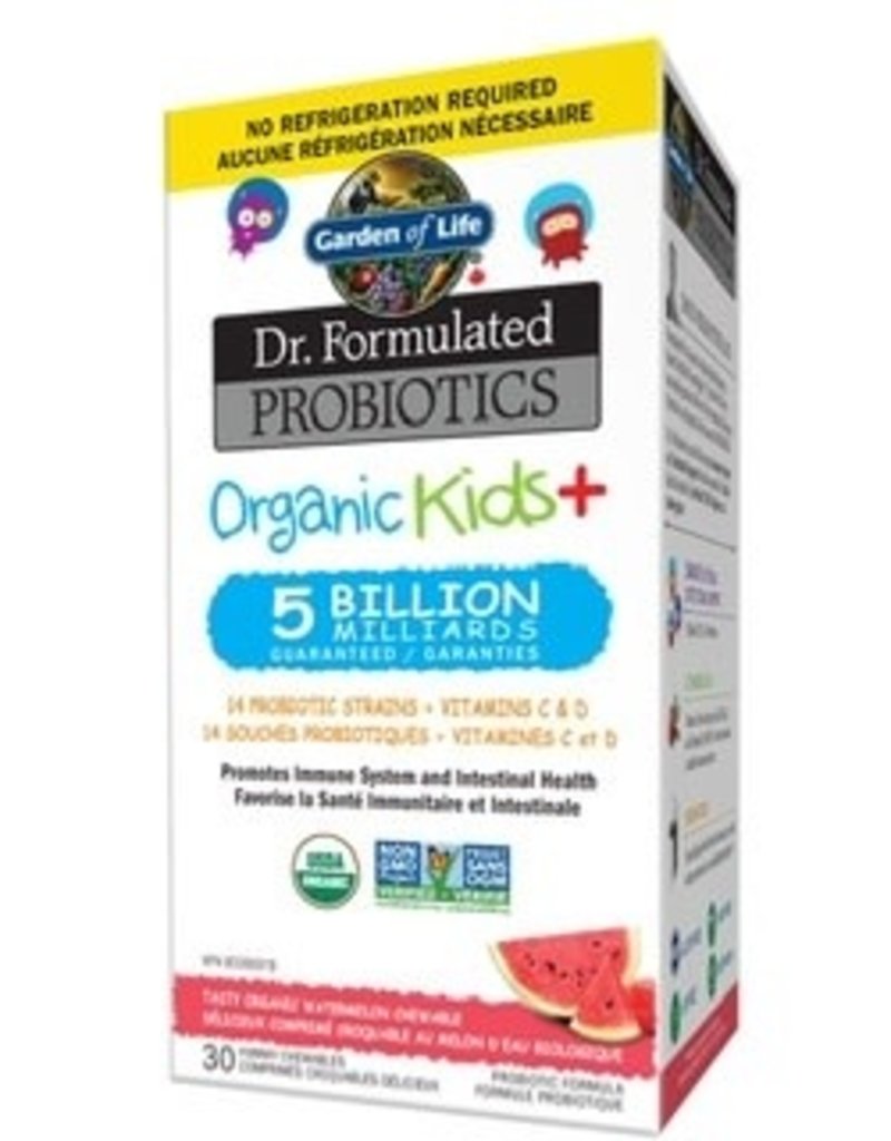 Garden Of Life Probiotics - Organic Kids+ - 5 Billion CFU  Watermelon (30 chews)