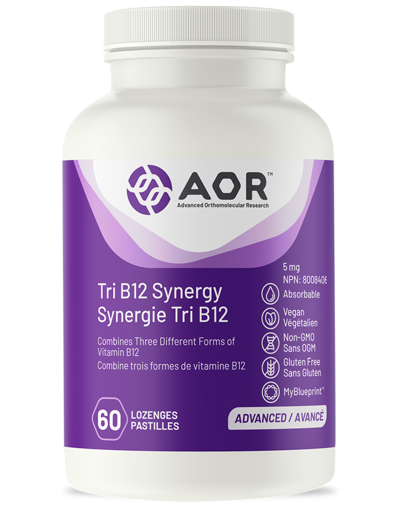 AOR Vitamin B12 - Tri B12 Synergy 5mg (60 lozenges)
