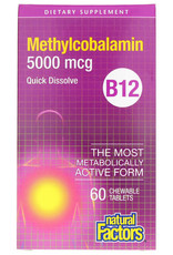 Natural Factors Vitamin B12 - Methylcobalamin 5000mcg (60 tabs)