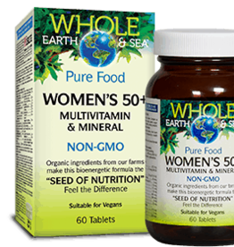Natural Factors Women’s Multivitamin - 50+ Whole Earth (60 tabs)