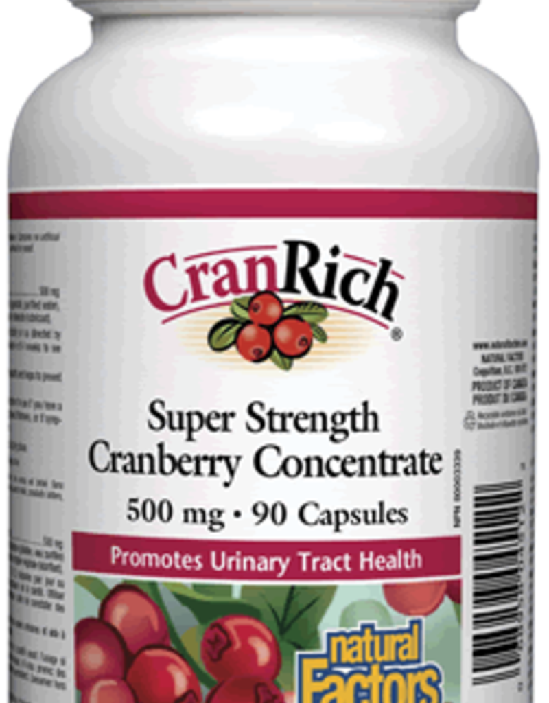Natural Factors CANADIAN  - Cranberry Concentrate - Super Strength 500mg (90 caps)