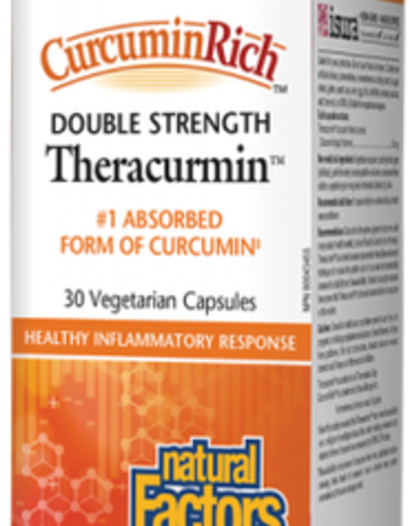 Natural Factors CANADIAN  - Curcumin - Double Strength Theracurmin (30 CAPSULES)