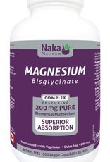 Naka CANADIAN - Magnesium - Bis-Glycinate 200mg (300 caps)