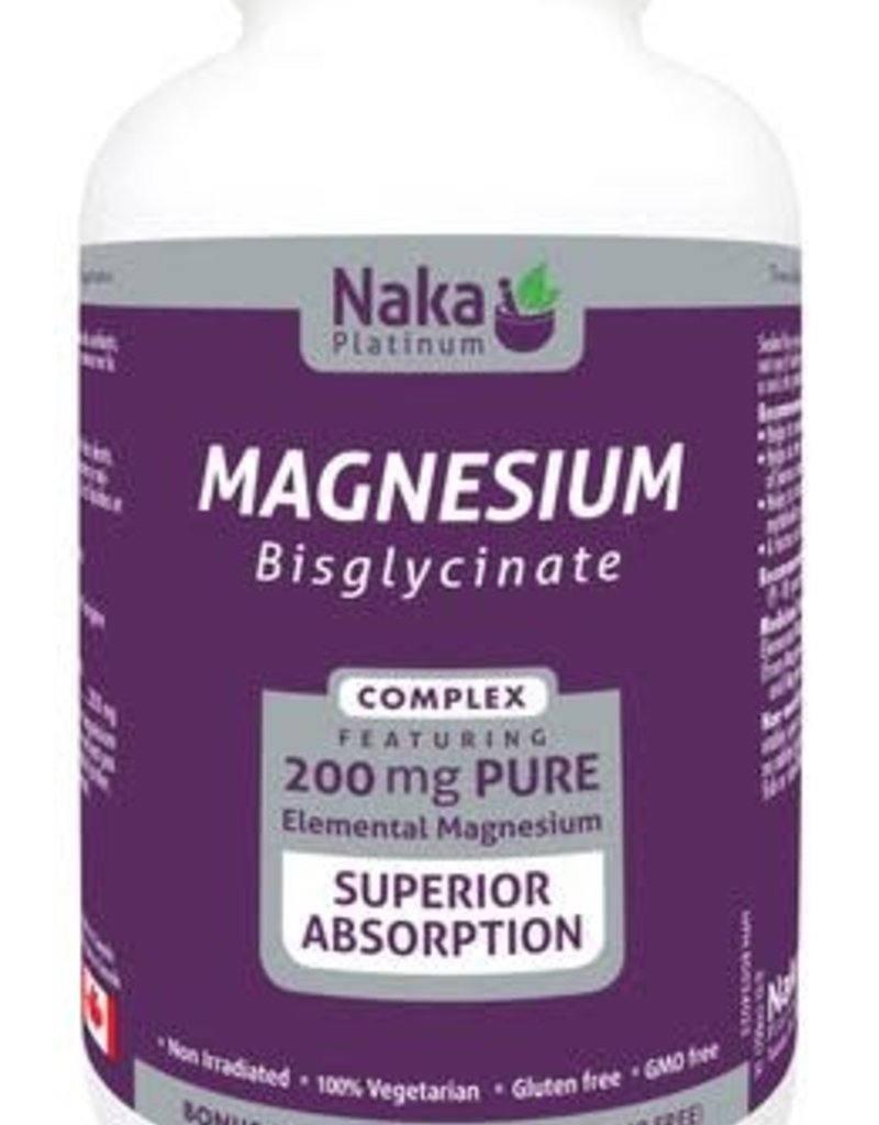 Naka CANADIAN - Magnesium - Bis-Glycinate 200mg (300 caps)