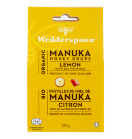 Lozenges - Organic Manuka Honey Drops - Lemon with Bee Propolis (120g)