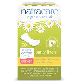 Menstrual Panty Liners - Organic Cotton - Curved (30 pack)