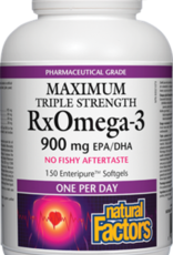 Natural Factors CANADIAN - Omega 3's - Maximum Triple Strength RxOmega-3 900mg (150 softgels)