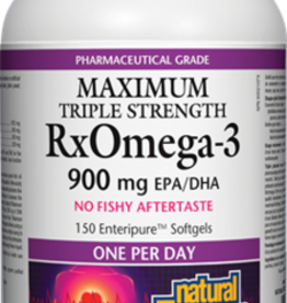 Natural Factors CANADIAN - Omega 3's - Maximum Triple Strength RxOmega-3 900mg (150 softgels)