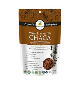 Chaga Mushrooms - Wild Harvested, Ground (70g)
