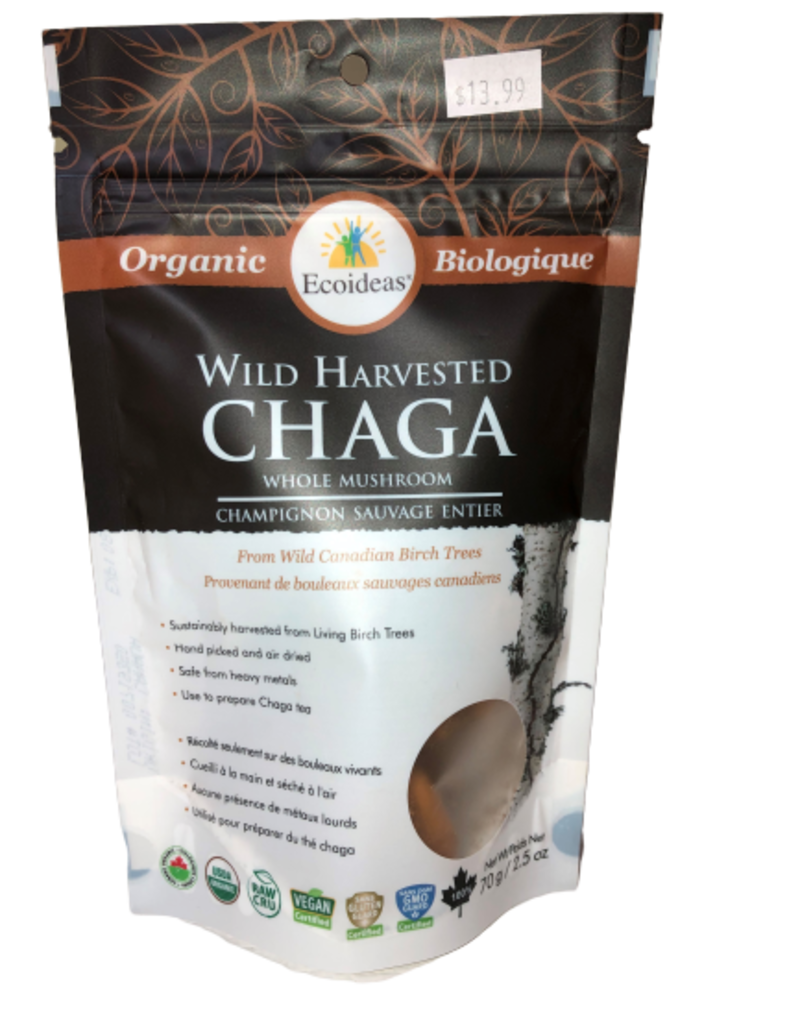 Chaga Mushrooms - Wild Harvested, Whole (70g)