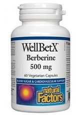 Natural Factors Berberine WellBetX 500mg (60 caps)