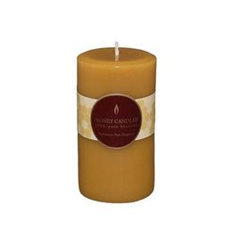 Candle - 5" Pillar Natural 100% Pure Beeswax