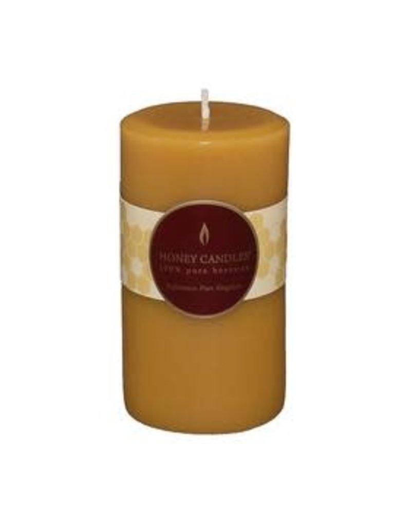 Candle - 5" Pillar Natural 100% Pure Beeswax