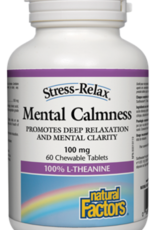 L-Theanine - Mental Calmness 100mg (60 Chewable tabs)