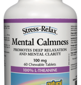 L-Theanine - Mental Calmness 100mg (60 Chewable tabs)