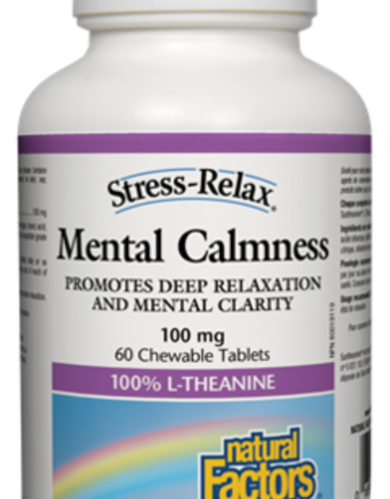 L-Theanine - Mental Calmness 100mg (60 Chewable tabs)