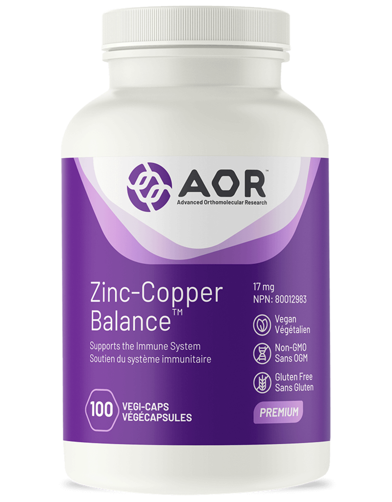 AOR Zinc-Copper Balance 17mg (100 caps)