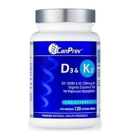 CanPrev CANADIAN - D3 & K2 - Canprev  (120caps)